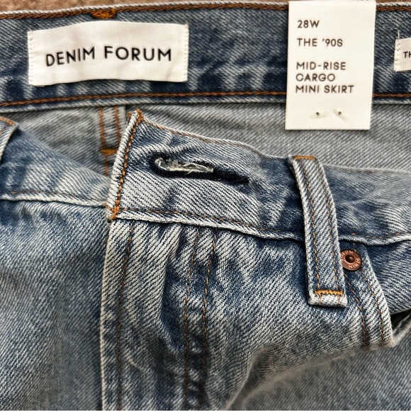 Aritzia The Cool Little Micro Mid Rise Cargo Denim Skirt - Picture 5 of 9